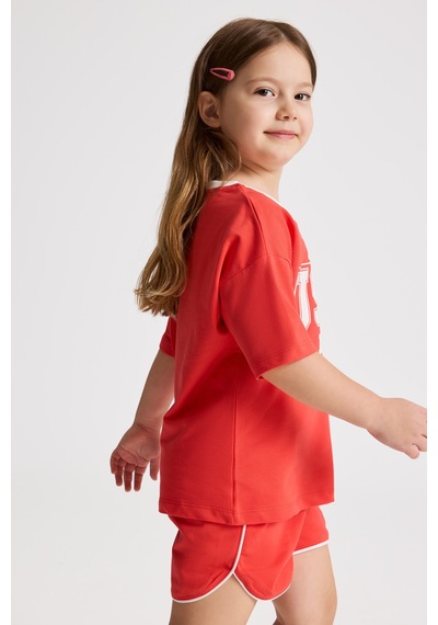 U.S. Polo Assn. U.s. Polo Assn. Kız Çocuk Kırmızı Pijama Takım 50326615-vr030