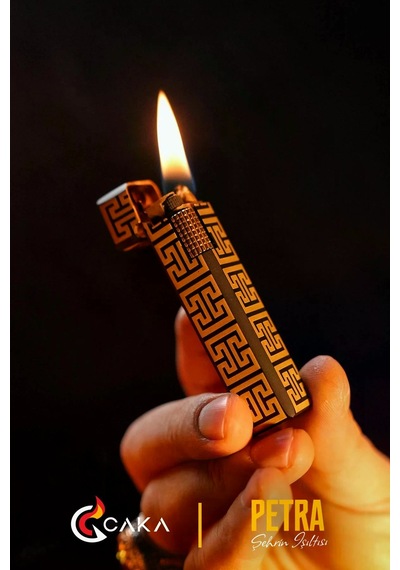 Caka Lighter Petra Hermes Benzinli Çakmak - Ckl-049
