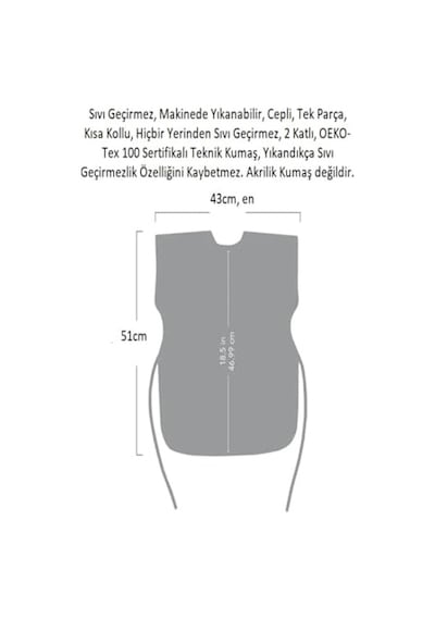 Ayrex Family 3-6 Yaş Kısa Kollu Sıvı Geçirmez Önlük, Makinede Yıkanabilir, Boya, Oyun Ve Yemek Zamanı Diğer