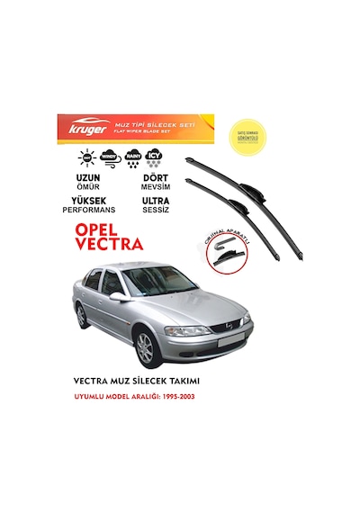 Opel Vectra A Muz Silgeç Ön Takımı 1.6 1.8 1.9 2.0 Motor Araca Uyumlu 1995-2003 49039816