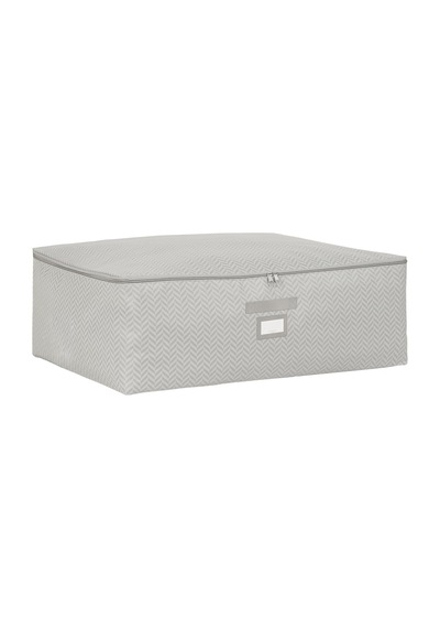 Ocean Home Textile Büyük Boy Gri Balıksırtı Baza Altı Hurç 62 X 46 X 22 Cm Çok Renkli