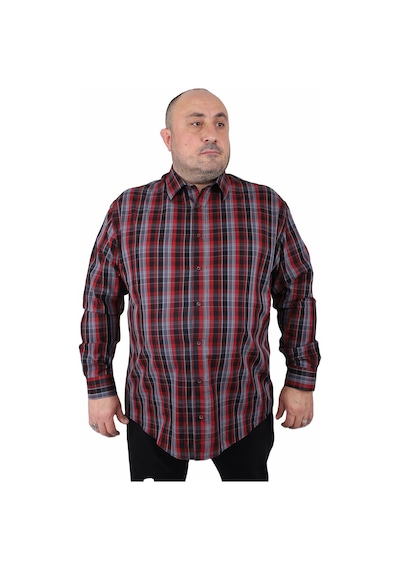 Moc Grande Mocgrande Büyük Beden Erkek Gömlek Estacional 23373 BORDO