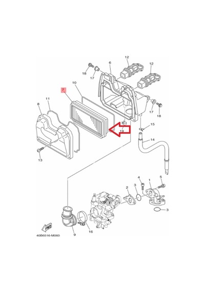 Yamaha Crypton C8 Hava Filtresi 4S9-E4451-01