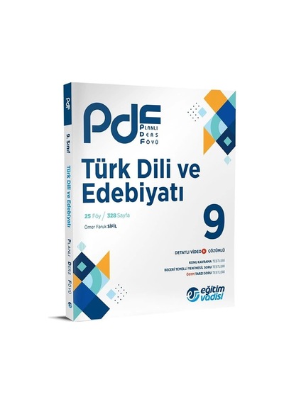 Eğitim Vadisi 9.sınıf Pdf Türk Dili Ve Edebiyatı Planlı Ders Föyü