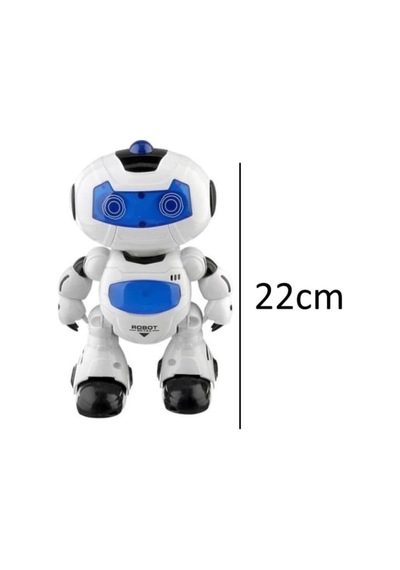 Uzaktan Kumandalı 7 Fonksiyonlu Işıklı Sesli Müzikli 360 Derece Dönebilen Oyuncak Robot