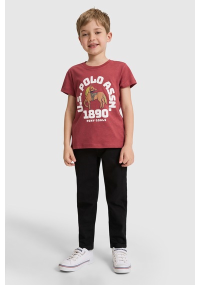 U.s. Polo Assn. Erkek Çocuk Vişne Tişört 50327000-vr223