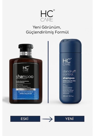 Hc Care Dandruff Control Kepekli Saçlar için Şampuan 300 ML