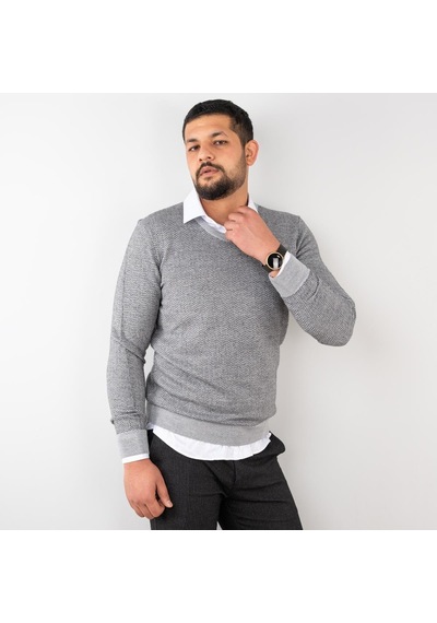 San&Fa Erkek V Yaka Slimfit Triko Kazak