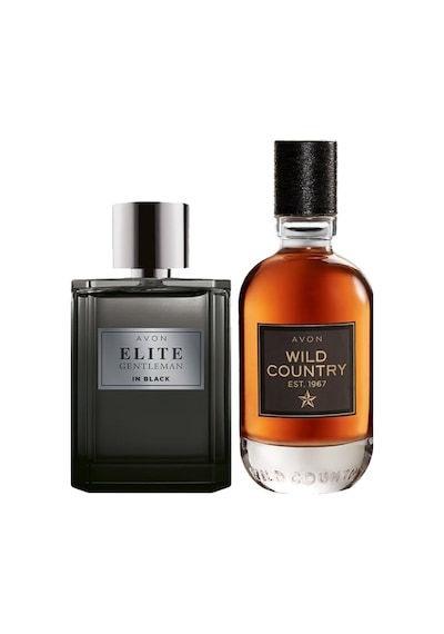 Avon Elite Gentleman in Black ve Wild Country Erkek Parfüm Seti