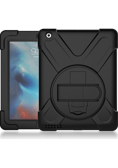 Apple Uyumlu iPad 2 3 4-Shockproof Katmanlı Standlı Zırh Kılıf (323355826)