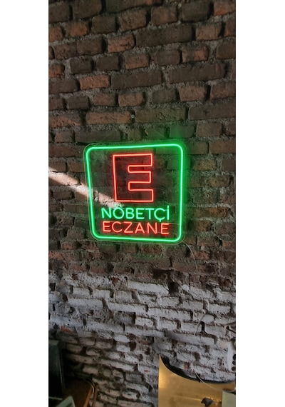 Nöbetçi Eczane Yazısı Neon Led Aydınlatma