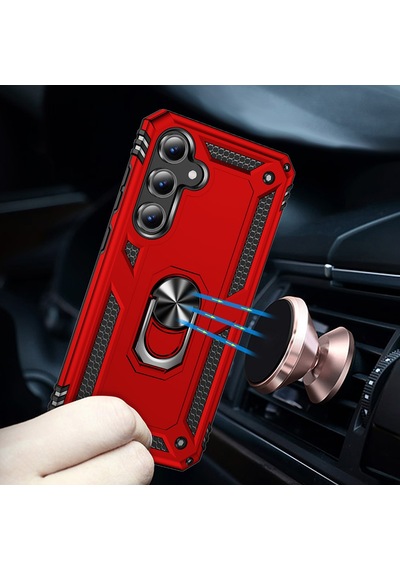 Galaxy S24 Fe Kılıf Zore Vega Kapak Siyah