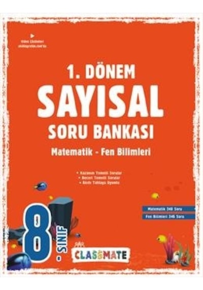 8. Sınıf Classmate 1. Dönem Sayısal Soru Bankası -  Okyanus Eğitim