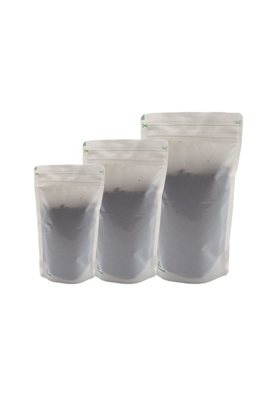 Packtory Geri Dönüştürülebilir Beyaz Doypack Ambalaj 13X22,5+3,5 cm. 250 Gr. -50 Adet