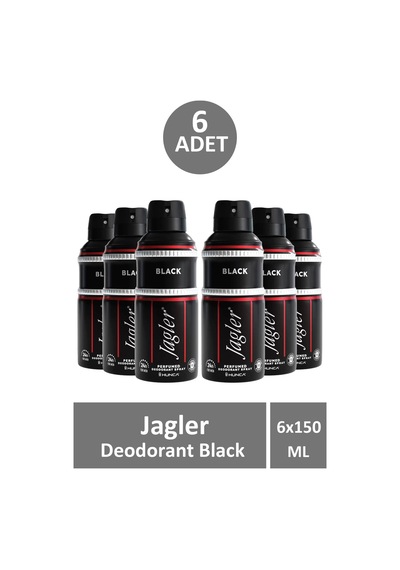 Jagler Deodorant Black 150 Ml 6 Adet