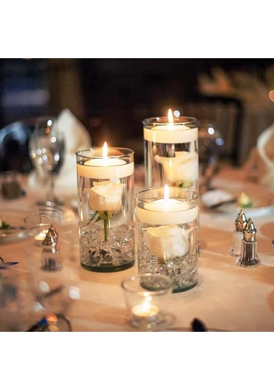 12 Pcs White Floating Water Candle Vıp Kalite 12 Adet Beyaz Su Mumu Suda Yüzen Mum Beyaz Mum Dekor Mum