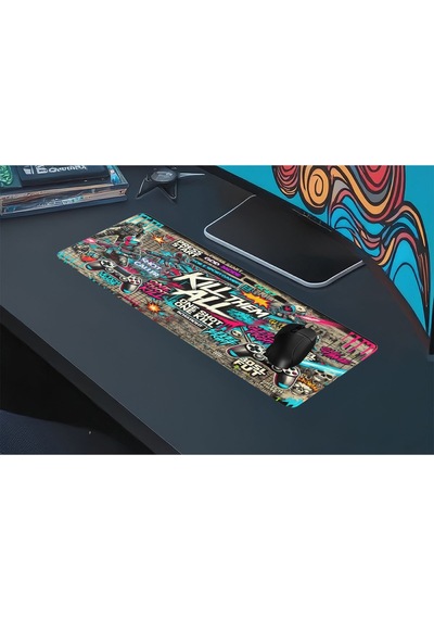 Gaming Oyuncu Xl Mouse Pad Kaydırmaz Dikişli 80 30 Cm Mousepad 19