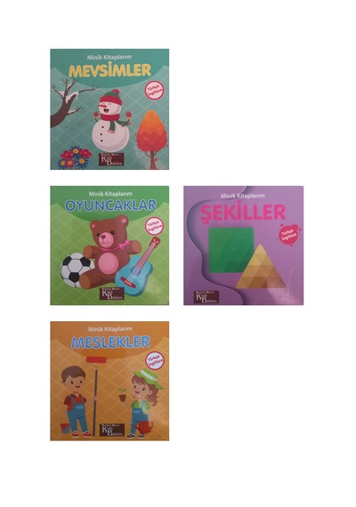 0-3 Yaş Minik Kitaplarım 4 Kitap Karton Kitap