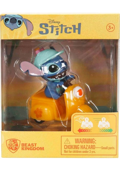 Yume Toys Disney Stitch Zoom Hero Serisi Çek Bırak Figürlü Motorcycle Yellow 15750