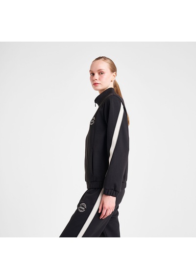 Lescon 25n-2138 Kadın Fermuarlı Sweatshirt Siyah