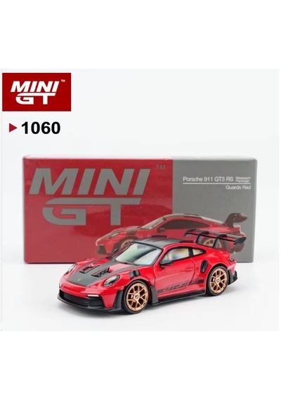 Mini Gt Porsche 911 992 Gt3 Rs Weissach Package Guards Red 1060 1/64