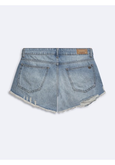 LTB Alısıa Mini Distressed Mid Indigo Jean Şort