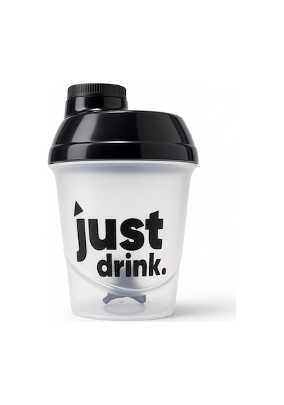 Just Shaker 400 Ml Ölçekli Sızdırmaz Kapaklı Protein Shaker Şeffaf