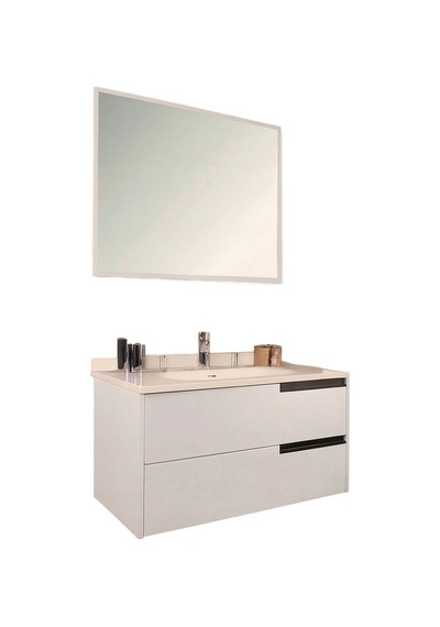 Kobos Eylül 100 Cm Banyo Dolabı Seti Bianco Beyaz Kobos Eylül 100 Cm Banyo Dolabı Seti Bianco Beyaz