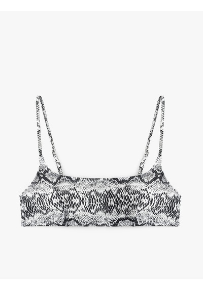 Koton Hafif Destekli Yılan Desenli İnce Askılı Bralet Bikini Üstü Siyah Desenli 5sak10123mm Siyah Desenli Koton Hafif Destekli Yılan Desenli İnce Askılı Bralet Bikini Üstü Siyah Desenli 5sak10123mm Siyah Desenli