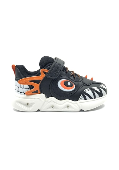 Cool Stego Işıklı Ortopedik Çocuk Spor Ayakkabı Siyah