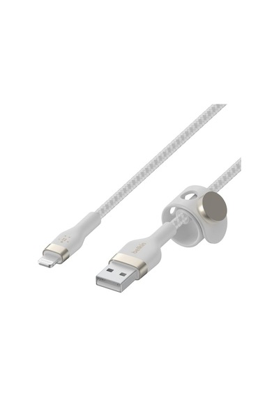Belkin Boostcharge Pro Flex Örgülü Usb Tip A - Yıldırım Kablosu 1m/3,3ft , Mfi Sertifikalı Şarj Kablosu - Beyaz Diğer