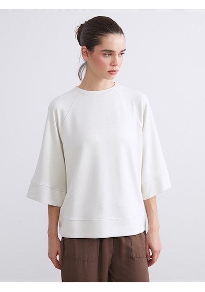 Lcw Vision Bej Bisiklet Yaka Kadın Sweatshirt