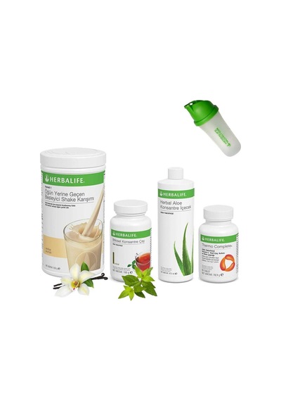 Herbalife Shake Vanilya Çay Klasik 100 Gr Aloe Vera Thermo Shaker