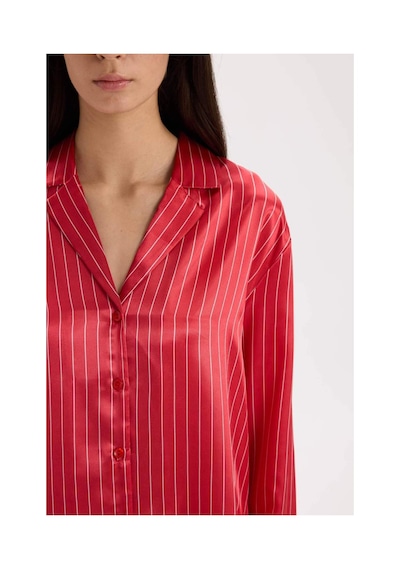 Defacto Fall İn Love Pijama Takım Saten Uzun Kollu Düğmeli Üst Beli Lastikli Uzun Alt D6417ax24wnrd59 Kırmızı Defacto Fall İn Love Pijama Takım Saten Uzun Kollu Düğmeli Üst Beli Lastikli Uzun Alt D6417ax24wnrd59 Kırmızı