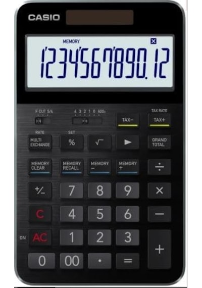 Casio S100x-bk-dj Profesyonel 12 Hane Masa Üstü Hesap Makinesi Genel