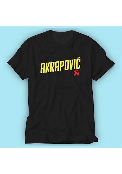 Akrapovic Siyah Baskı Logo Tshirt Modeli