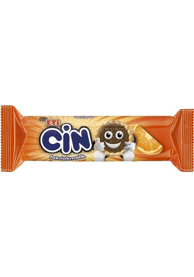 Eti Cin Tek Lokmalık Portakallı Bisküvi 114 G