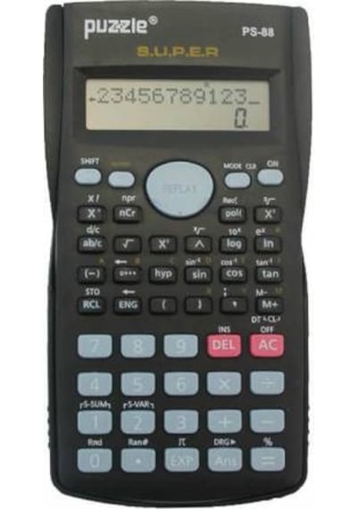 Puzzle Ps-88 2 Satır Ekran Bilimsel Hesap Makinesi