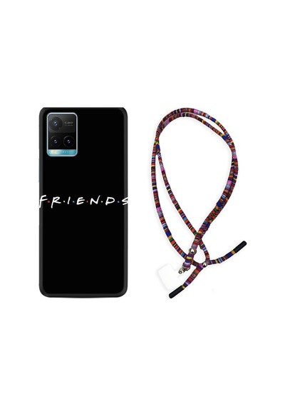 Vivo Y32 Kılıf Rasta Boyun Askılı Friends 1410