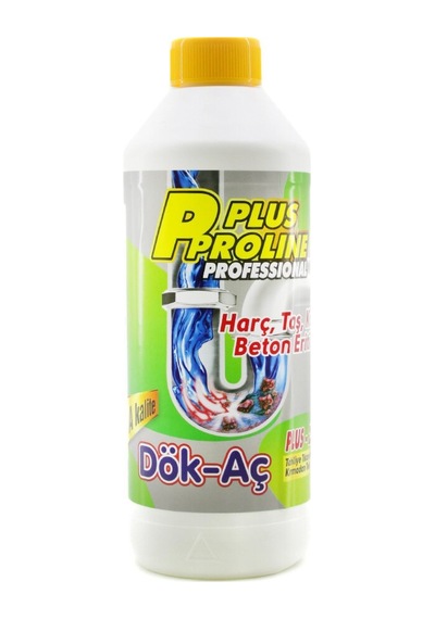 Plus Prolıne Dök-aç Sıvı Lavabo Açar 1.000gr Beton Kum - 12'li Paket Diğer
