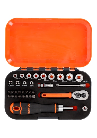 Bahco S34mc8h 1/4'' Karbüratör Lokma Takımı 34 Parça