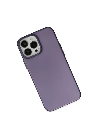 Newface Apple Uyumlu İphone 14 Pro Max Kılıf Modos Metal Kapak - Mor