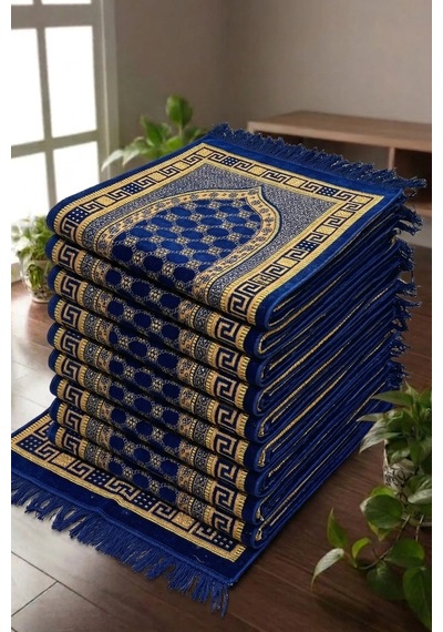 10 Adet Kadife Seccade Lacivert 70cmx110cm 400gr Hac Ve Umre Çok Renkli