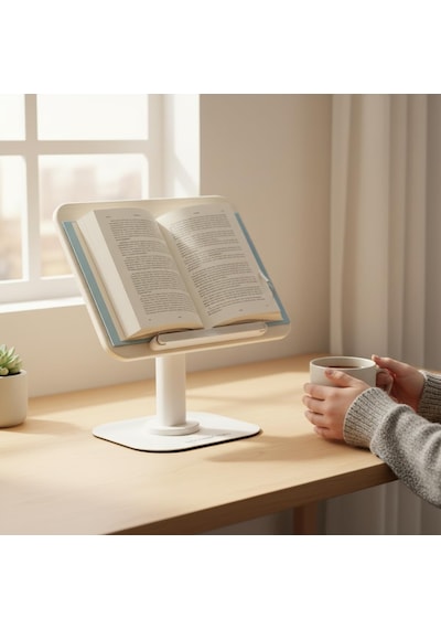 Ayarlanabilir Tablet Ve Kitap Okuma Standı, Katlanabilir Masaüstü Tutucu, Ergonomik Tasarım, Sa
