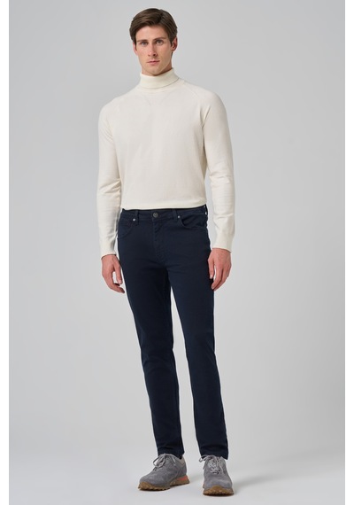Morven Erkek Lacivert Denim 5 Cep Slim Fit Jean Kot Pantolon 26ms003007200 Lacivert