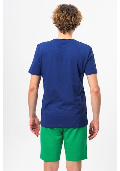 Benetton Bnt-m099-r-23y Erkek T-shirt Bnt-m099-r-r1078 Lacivert