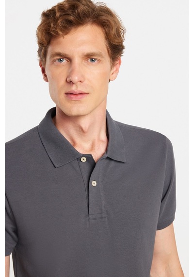 Tudors Erkek Slim Fit Dar Kesim Premium Seri %100 Pamuk Yumuşak Dokulu Merserize Gri Polo Yaka Tişört -50927 Tudors Erkek Slim Fit Dar Kesim Premium Seri %100 Pamuk Yumuşak Dokulu Merserize Gri Polo Yaka Tişört -50927