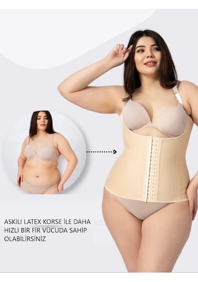 Mistirik Trigoso Model 4 Kademeli Maximum Sıkılaştırma Etkisi Sarkma Engelleyici Askılı Latex Ten Renk