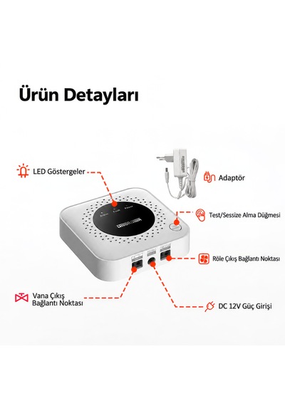 Doğalgaz Dedektörü Gaz Alarm Cihazı Ga40a Dahua Technology