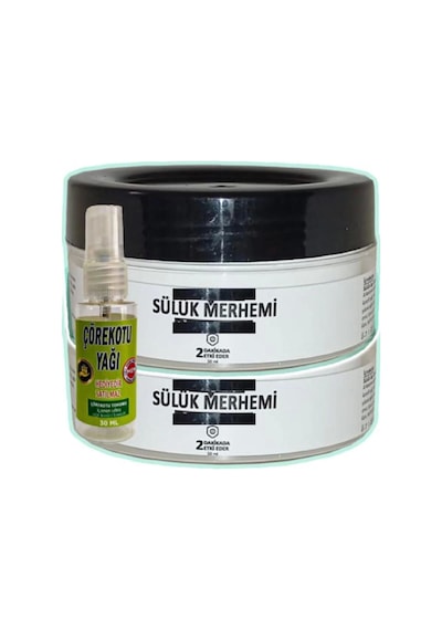 Sülük Merhemi Bakım Kremi 2x50 Ml+30 Ml Çörek Otu Yağ İle